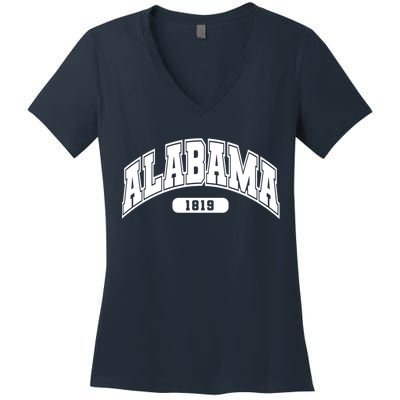 Alabama Collegiate Style 1819 Women's V-Neck T-Shirt