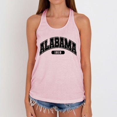 Alabama Collegiate Style 1819 Women's Knotted Racerback Tank