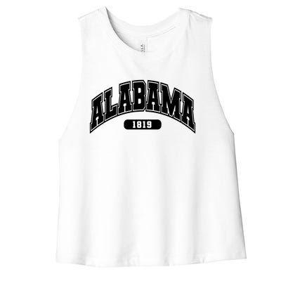 Alabama Collegiate Style 1819 Women's Racerback Cropped Tank