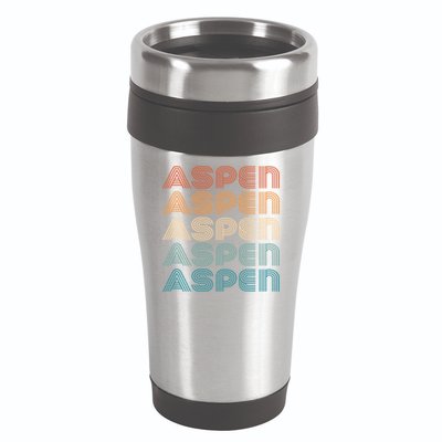Aspen Colorado Skiing Mountain Retro Great Gift 16oz Travel Tumbler