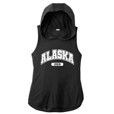 Alaska Collegiate Style 1959 Ladies PosiCharge Tri-Blend Wicking Draft Hoodie Tank