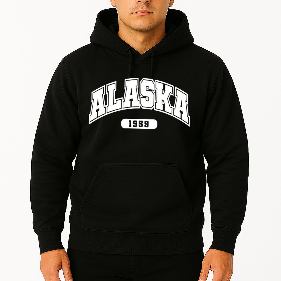 Alaska Collegiate Style 1959 Hoodie