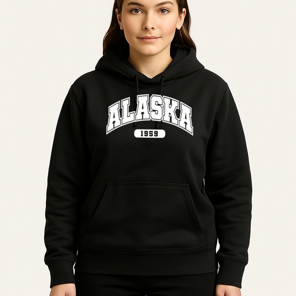 Alaska Collegiate Style 1959 Hoodie