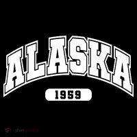 Alaska Collegiate Style 1959 Button