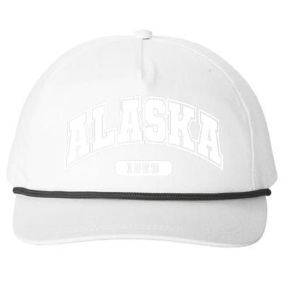 Alaska Collegiate Style 1959 Snapback Five-Panel Rope Hat