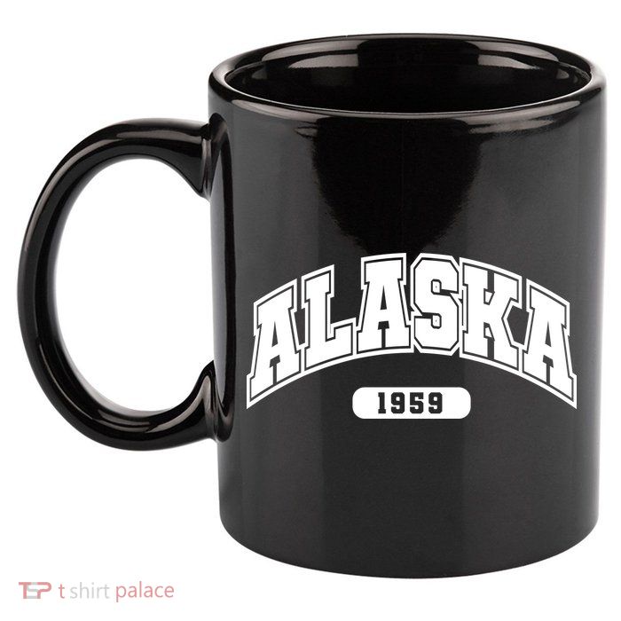 Alaska Collegiate Style 1959 11oz C Handle Ceramic Mug