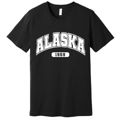 Alaska Collegiate Style 1959 Premium T-Shirt