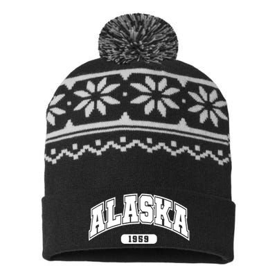 Alaska Collegiate Style 1959 USA-Made Snowflake Beanie