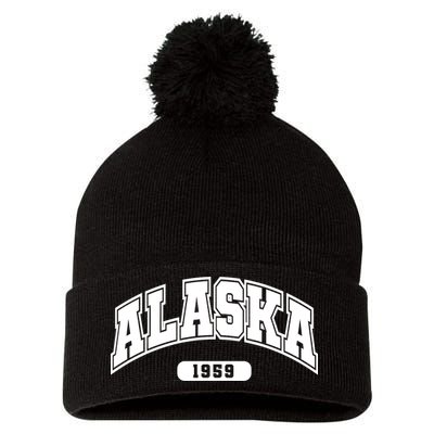 Alaska Collegiate Style 1959 Pom Pom 12in Knit Beanie