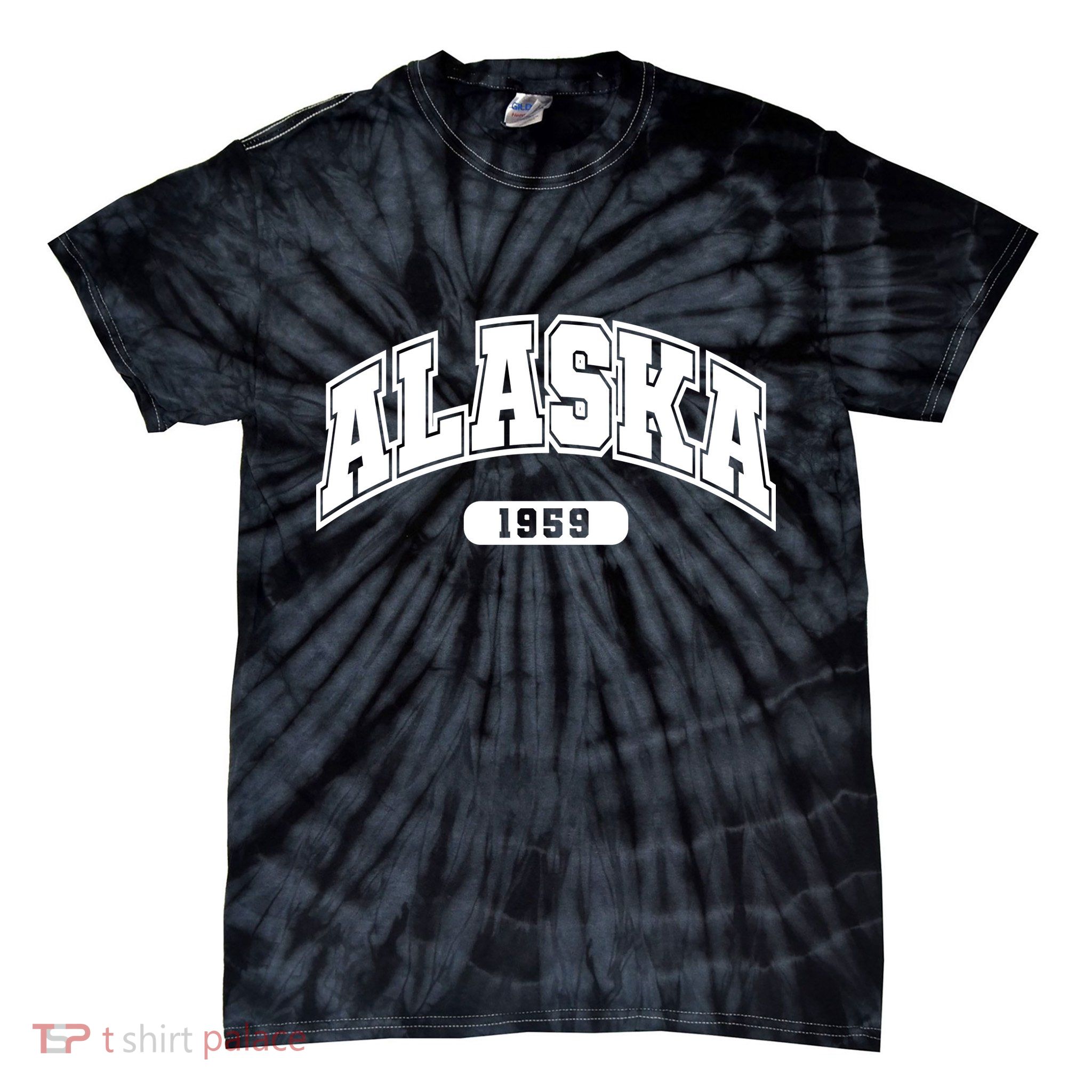 Alaska Collegiate Style 1959 Tie-Dye T-Shirt