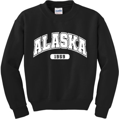 Alaska Collegiate Style 1959 Kids Sweatshirt