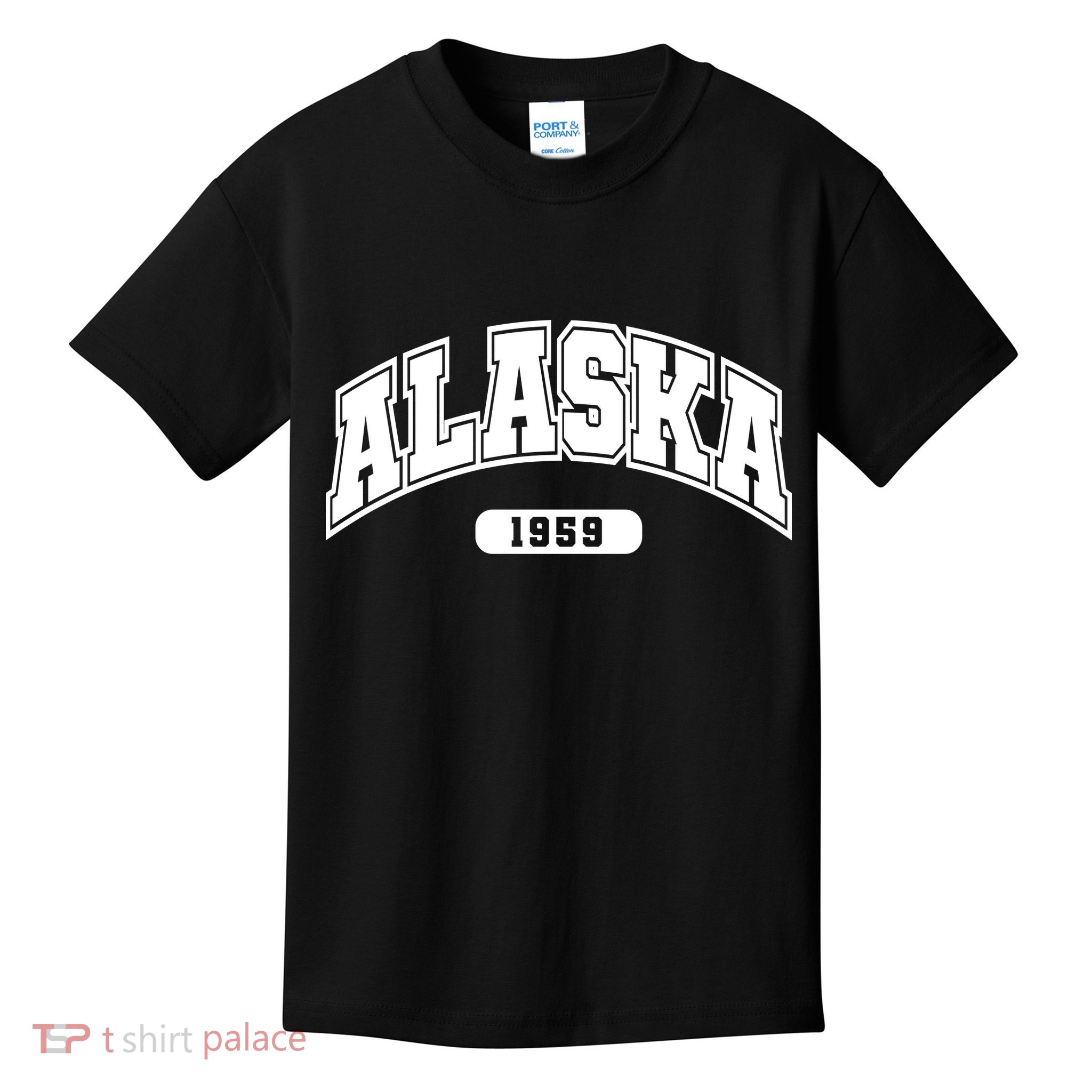 Alaska Collegiate Style 1959 Kids T-Shirt