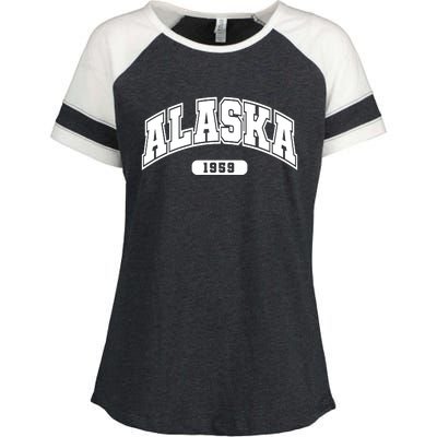 Alaska Collegiate Style 1959 Enza Ladies Jersey Colorblock Tee