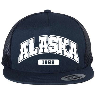 Alaska Collegiate Style 1959 Flat Bill Trucker Hat