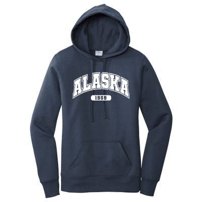 Alaska Collegiate Style 1959 Women's Pullover Hoodie