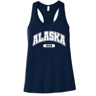 Alaska Collegiate Style 1959 Women's Racerback Tank