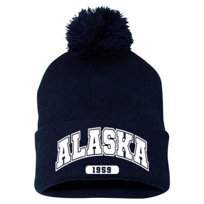 Alaska Collegiate Style 1959 Pom Pom 12in Knit Beanie