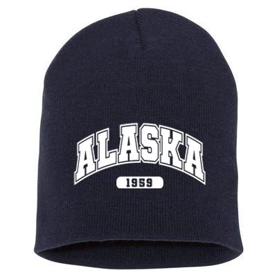 Alaska Collegiate Style 1959 Short Acrylic Beanie