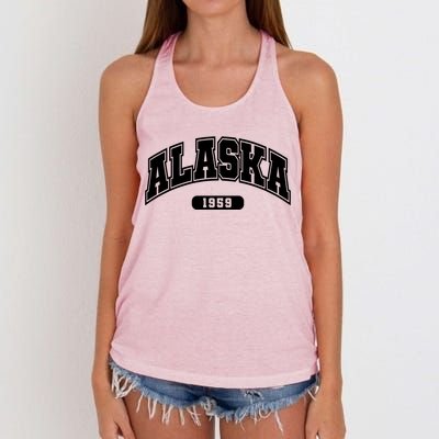 Alaska Collegiate Style 1959 Women's Knotted Racerback Tank