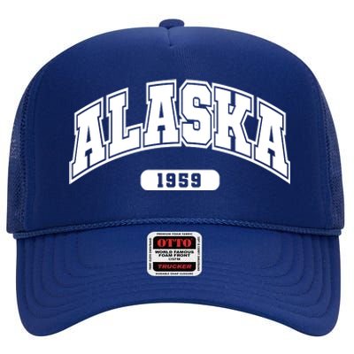 Alaska Collegiate Style 1959 High Crown Mesh Back Trucker Hat