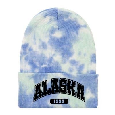 Alaska Collegiate Style 1959 Tie Dye 12in Knit Beanie