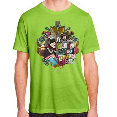 A Christmas Story I Triple Dog Dare You Collage Wreath Adult ChromaSoft Performance T-Shirt