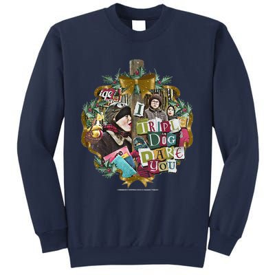 A Christmas Story I Triple Dog Dare You Collage Wreath Sweatshirt