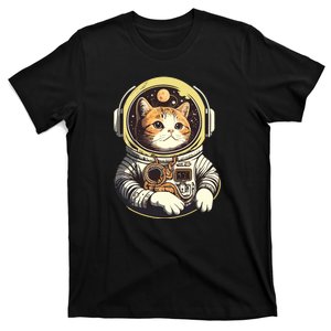 Astronaut Cat Space Helmet T-Shirt