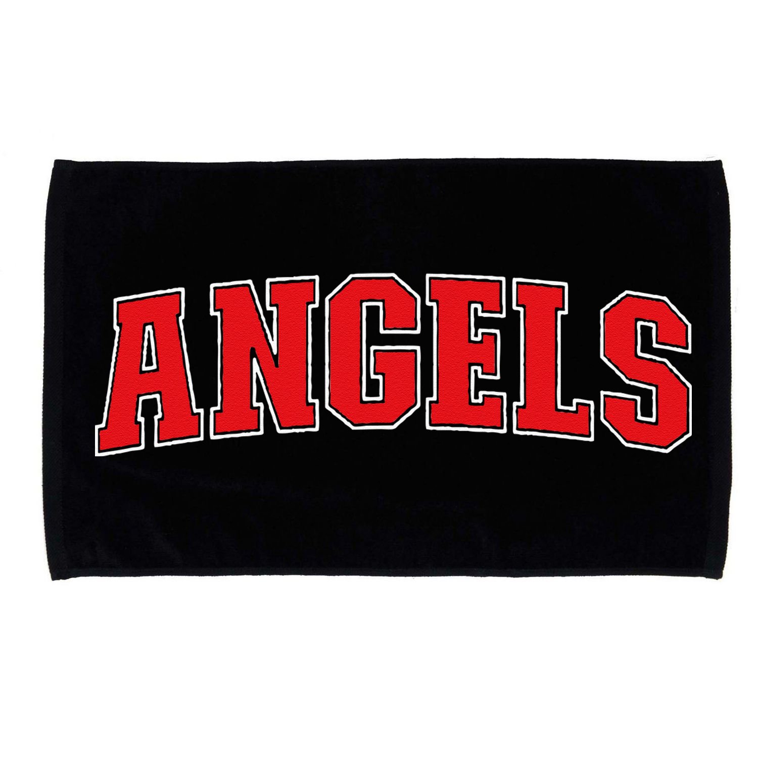 Angels California Souvenir Trip College Style Red Text Microfiber Hand Towel