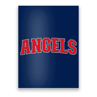 Angels California Souvenir Trip College Style Red Text Poster