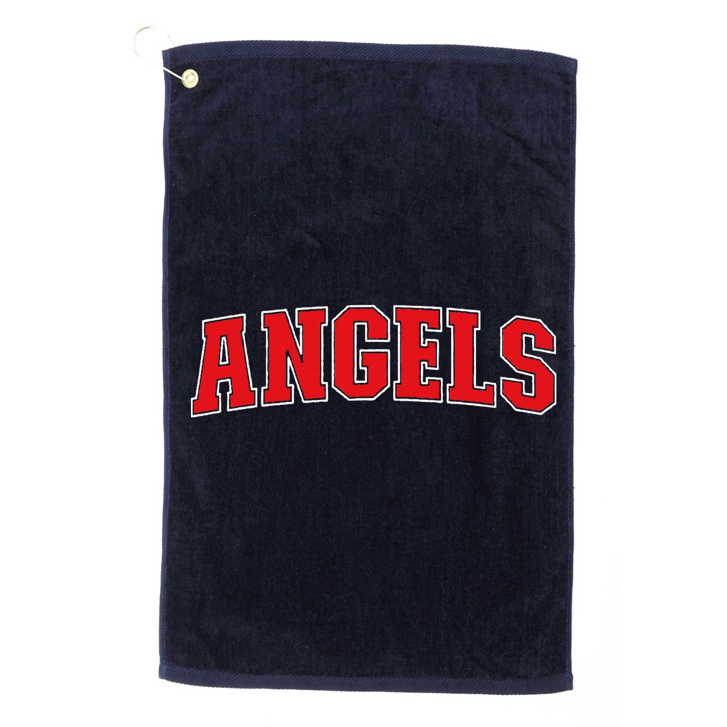 Angels California Souvenir Trip College Style Red Text Golf Towel