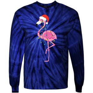 Australian Christmas S Matching Family Pyjamas, Flamingo Christmas New Zealand Tie-Dye Long Sleeve Shirt