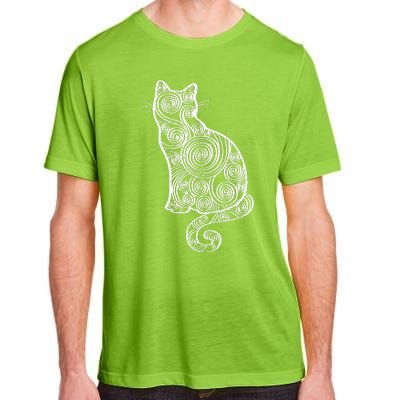 Abstract Cat Silhouette Adult ChromaSoft Performance T-Shirt