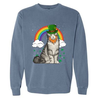 American Curl St Patricks Day Leprechaun Gift Garment-Dyed Sweatshirt