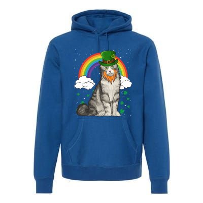 American Curl St Patricks Day Leprechaun Gift Premium Hoodie