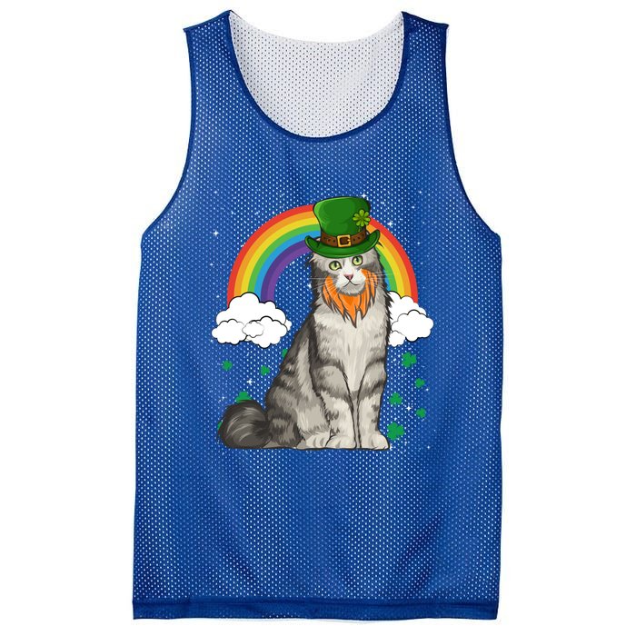 American Curl St Patricks Day Leprechaun Gift Mesh Reversible Basketball Jersey Tank