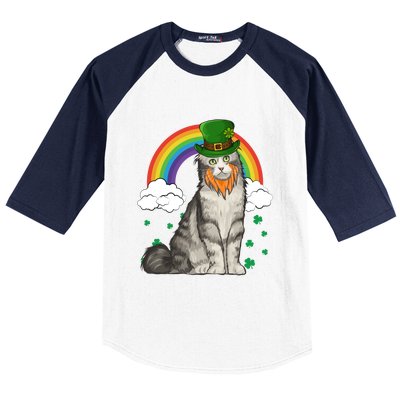 American Curl St Patricks Day Leprechaun Gift Baseball Sleeve Shirt