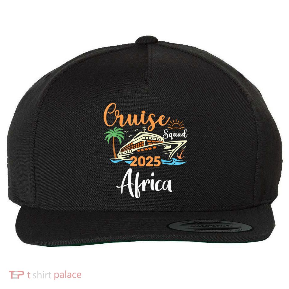 Africa Cruise Squad 2025 Family Holiday Matching Wool Snapback Cap