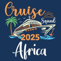Africa Cruise Squad 2025 Family Holiday Matching Women's Crop Top Tee