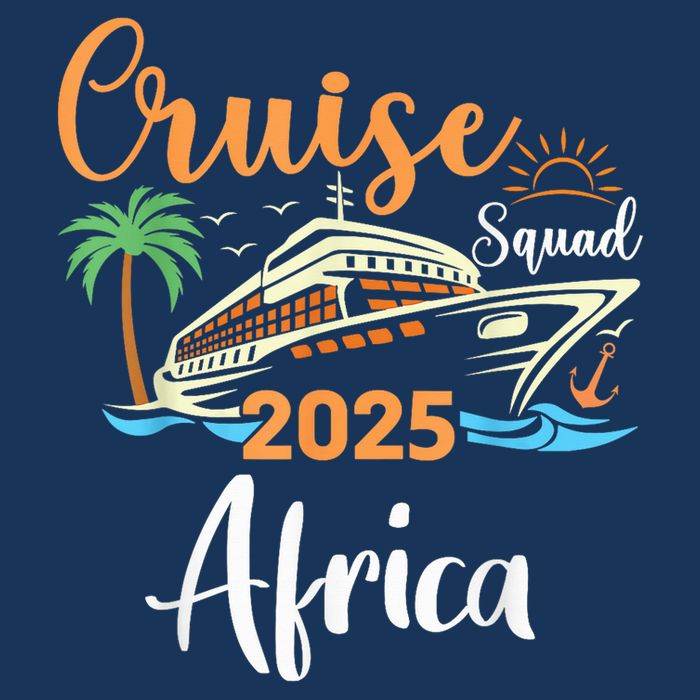 Africa Cruise Squad 2025 Family Holiday Matching Women's Crop Top Tee
