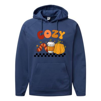 Autumn Cozy Season Theme Performance Fleece Hoodie