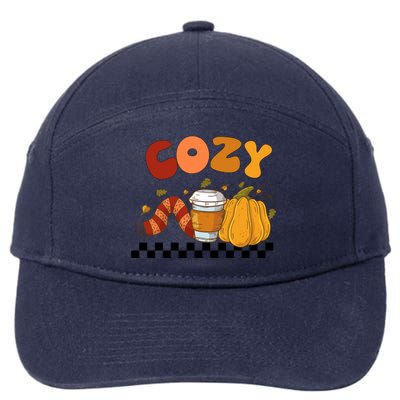 Autumn Cozy Season Theme 7-Panel Snapback Hat