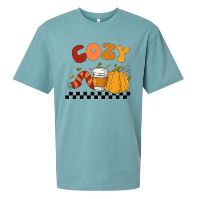 Autumn Cozy Season Theme Sueded Cloud Jersey T-Shirt