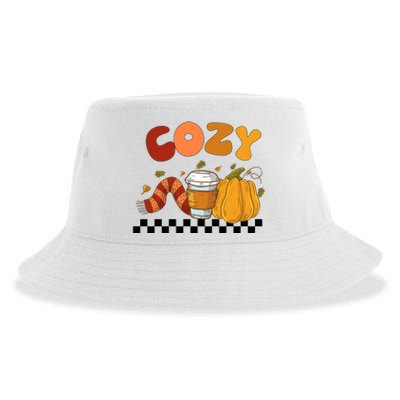 Autumn Cozy Season Theme Sustainable Bucket Hat