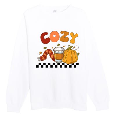 Autumn Cozy Season Theme Premium Crewneck Sweatshirt