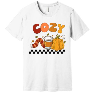 Autumn Cozy Season Theme Premium T-Shirt