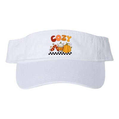 Autumn Cozy Season Theme Valucap Bio-Washed Visor