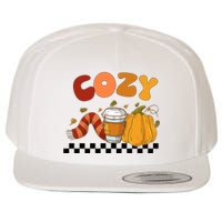 Autumn Cozy Season Theme Wool Snapback Cap