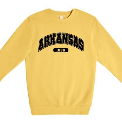 Arkansas Collegiate Style 1836 Premium Crewneck Sweatshirt