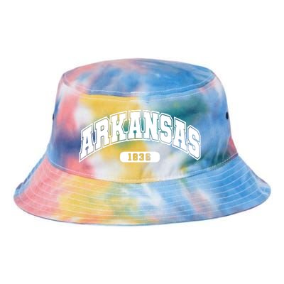 Arkansas Collegiate Style 1836 Tie Dye Newport Bucket Hat